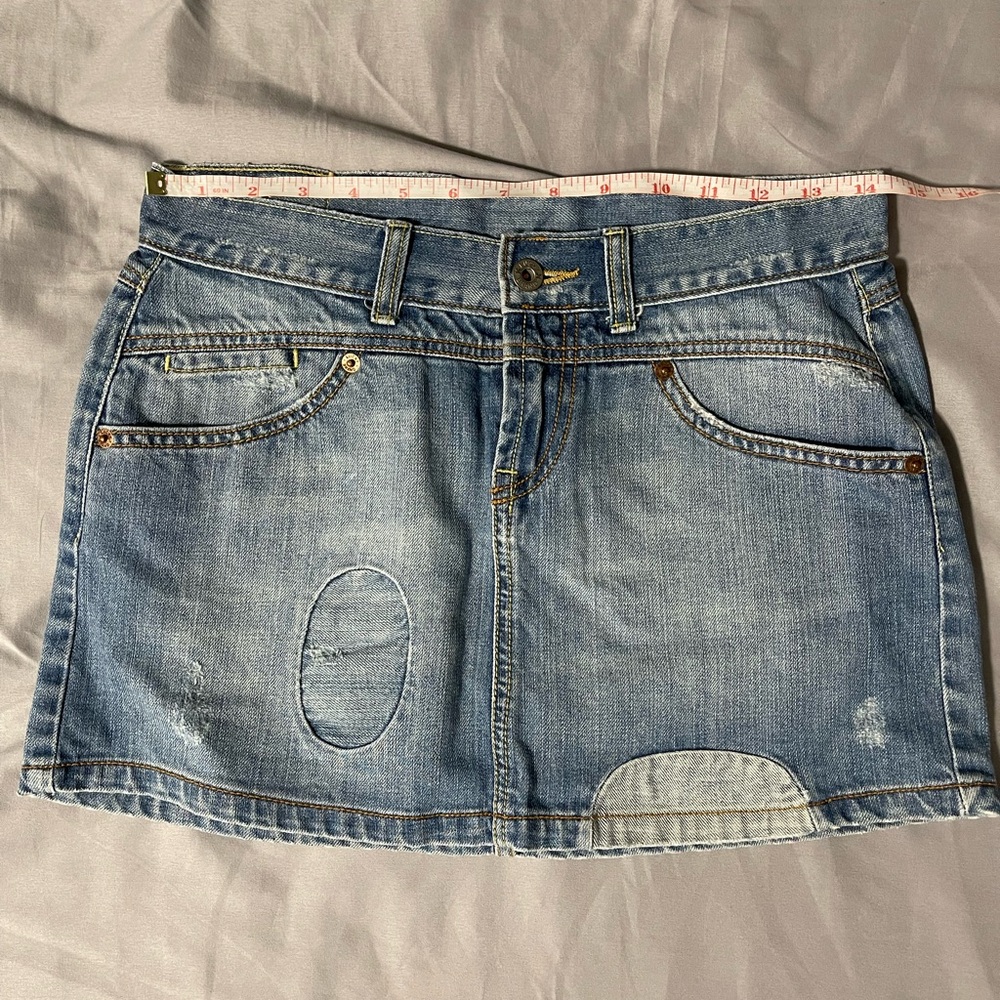 Lucky Brand Denim Mini Skirt - Patchwork style - Size 26/US 2